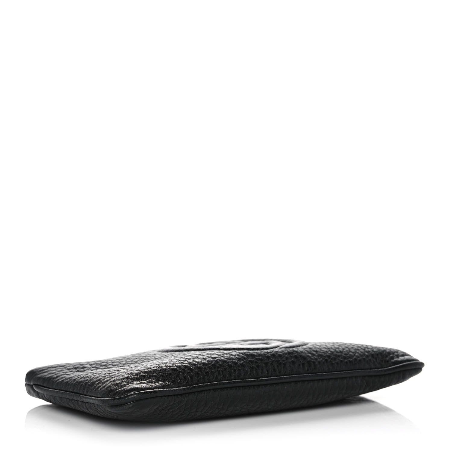 Gucci Pebbled Calfskin Soho Wristlet Black 4 of 10