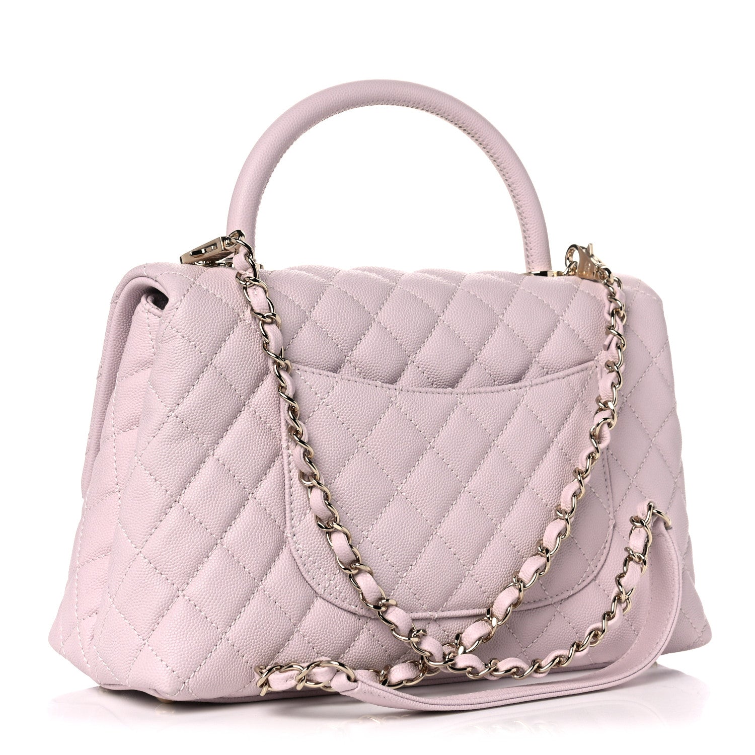 Chanel Caviar Quilted Small Coco Handle Flap Lilas Lilac 2 of 10