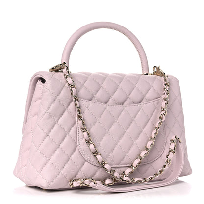 Chanel Caviar Quilted Small Coco Handle Flap Lilas Lilac 2 of 10