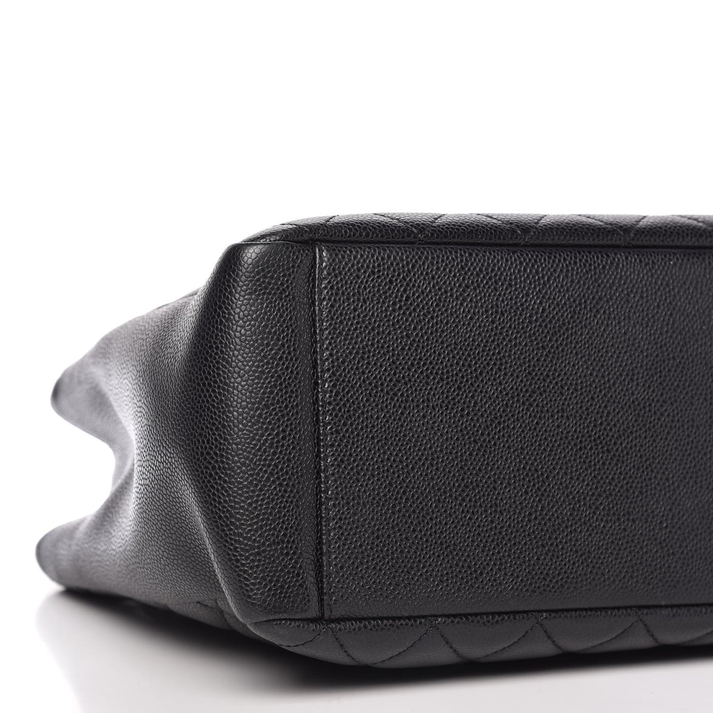 Caviar Quilted Grand Shopping Tote GST Black