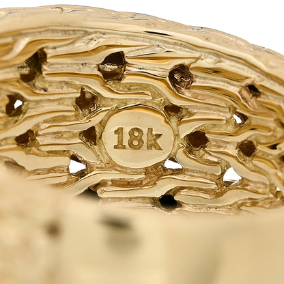 John Hardy 18K Yellow Gold Classic Chain Dome Ring 52 6 5 of 5