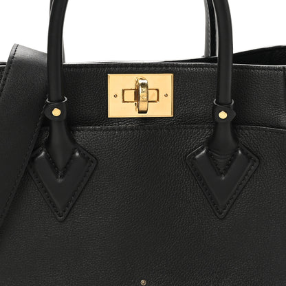 Louis Vuitton Calfskin Monogram On My Side PM Black 7 of 9