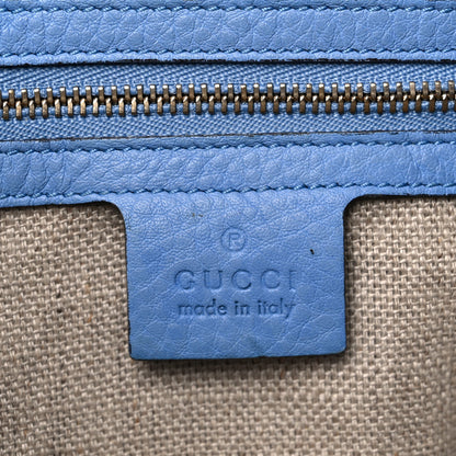 Gucci GG Monogram Calfskin Bucket Bag Blue 3 of 22