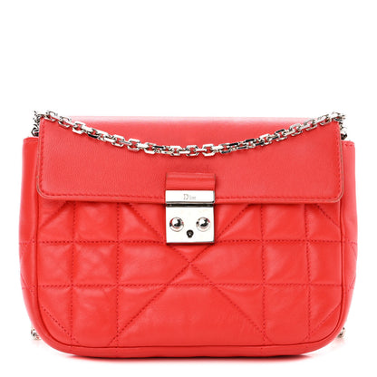 Christian Dior Lambskin Miss Dior Promenade Pouch Red 1 of 13