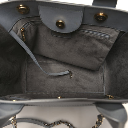 Chanel Caviar Studded Small Deauville Tote Grey 5 of 14