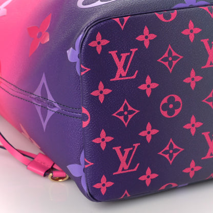Louis Vuitton Monogram Giant Spring In The City Neverfull MM Midnight Fuchsia 8 of 10