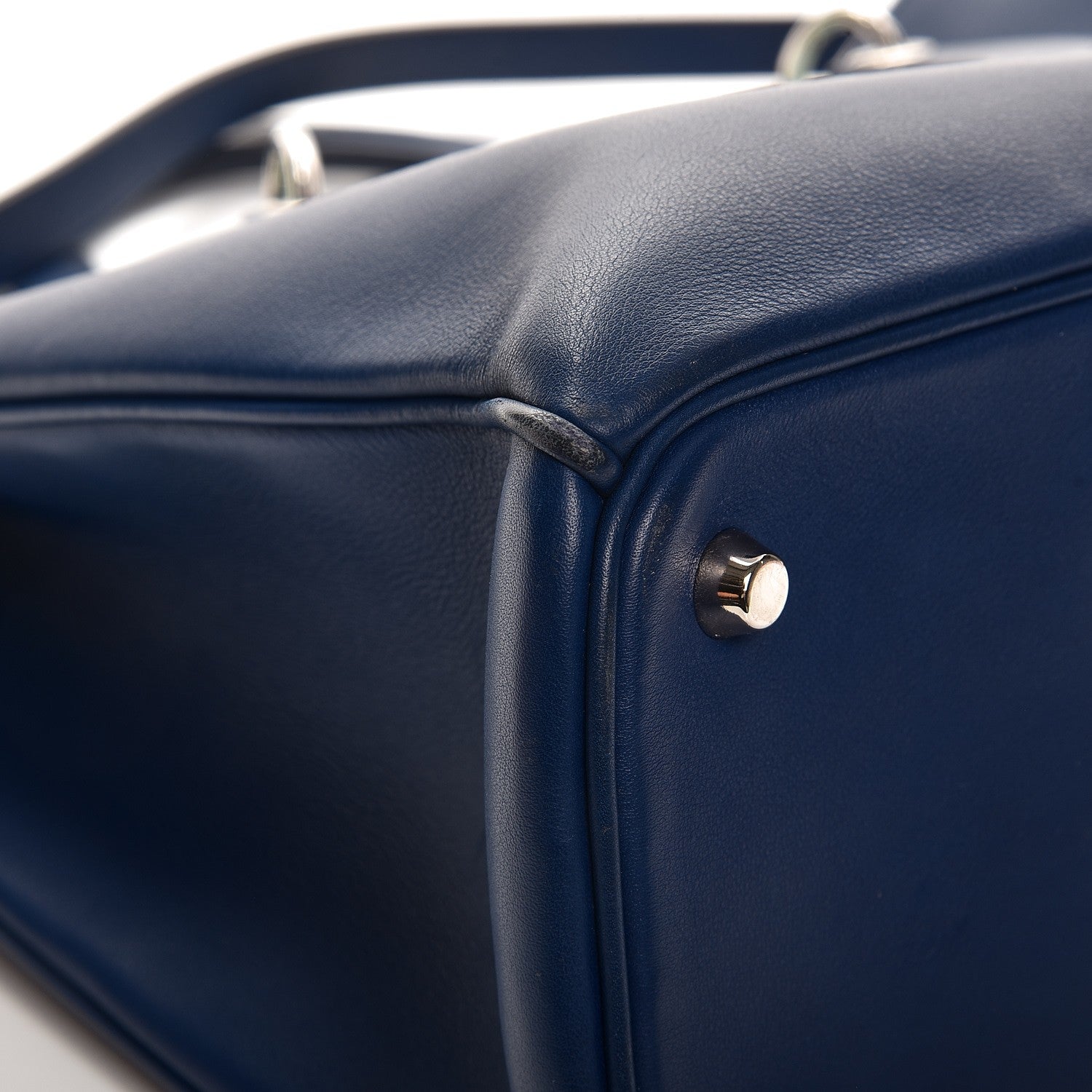 Christian Dior Smooth Calfskin Large Diorissimo Bag Navy Blue 12 of 25
