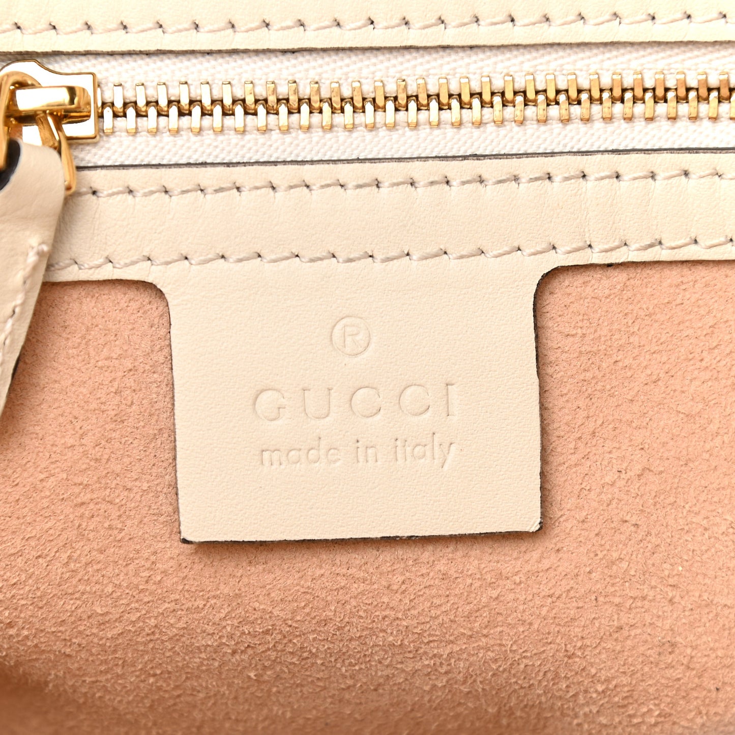 GG Supreme Monogram Medium Padlock Tote White