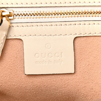 Gucci GG Supreme Monogram Medium Padlock Tote White 6 of 9