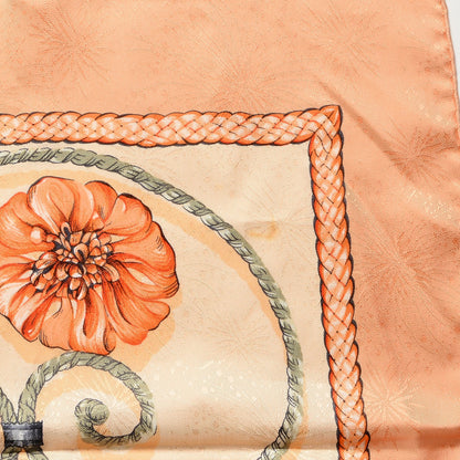 Hermes Jacquard Silk Jouvence Scarf 90 6 of 8