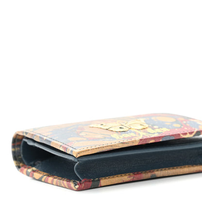Gucci Shangai Calfskin Butterfly Garden Card Case Multicolor 9 of 12
