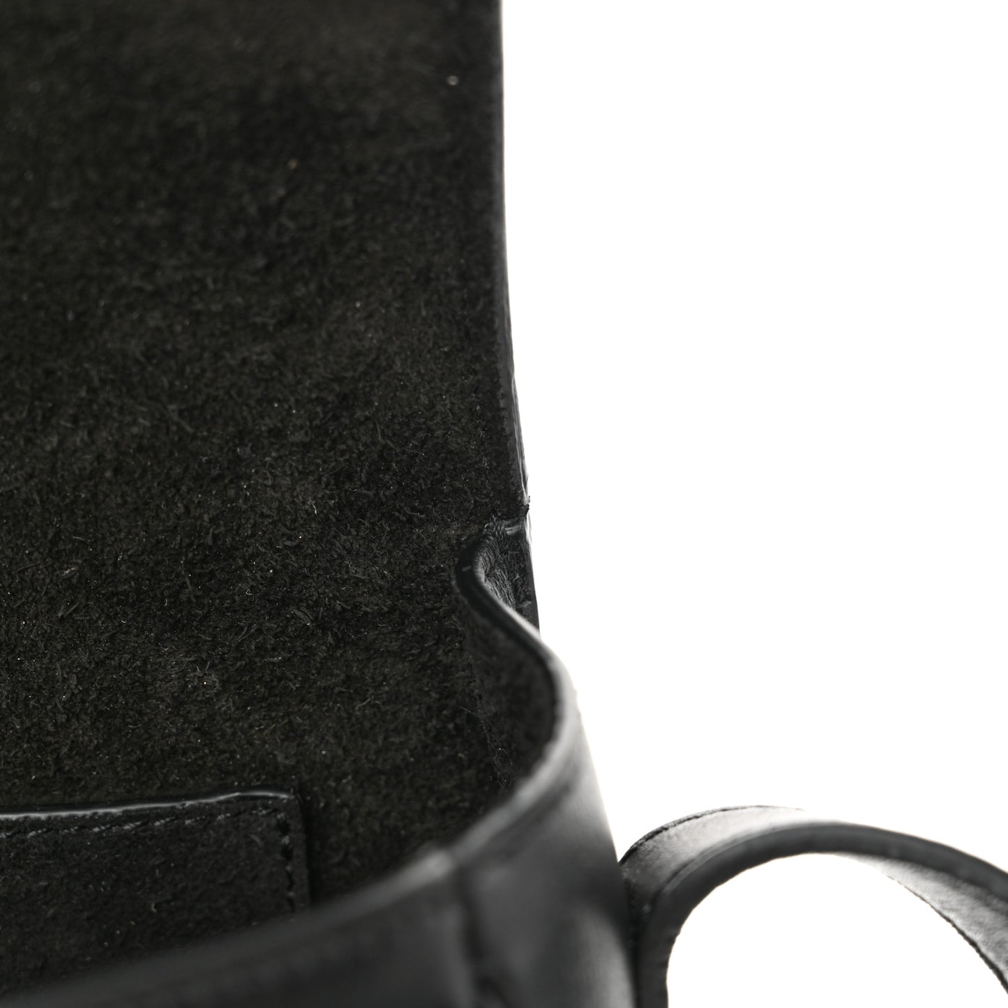 Smooth Calfskin Cuir Triomphe Folco Crossbody Bag Black