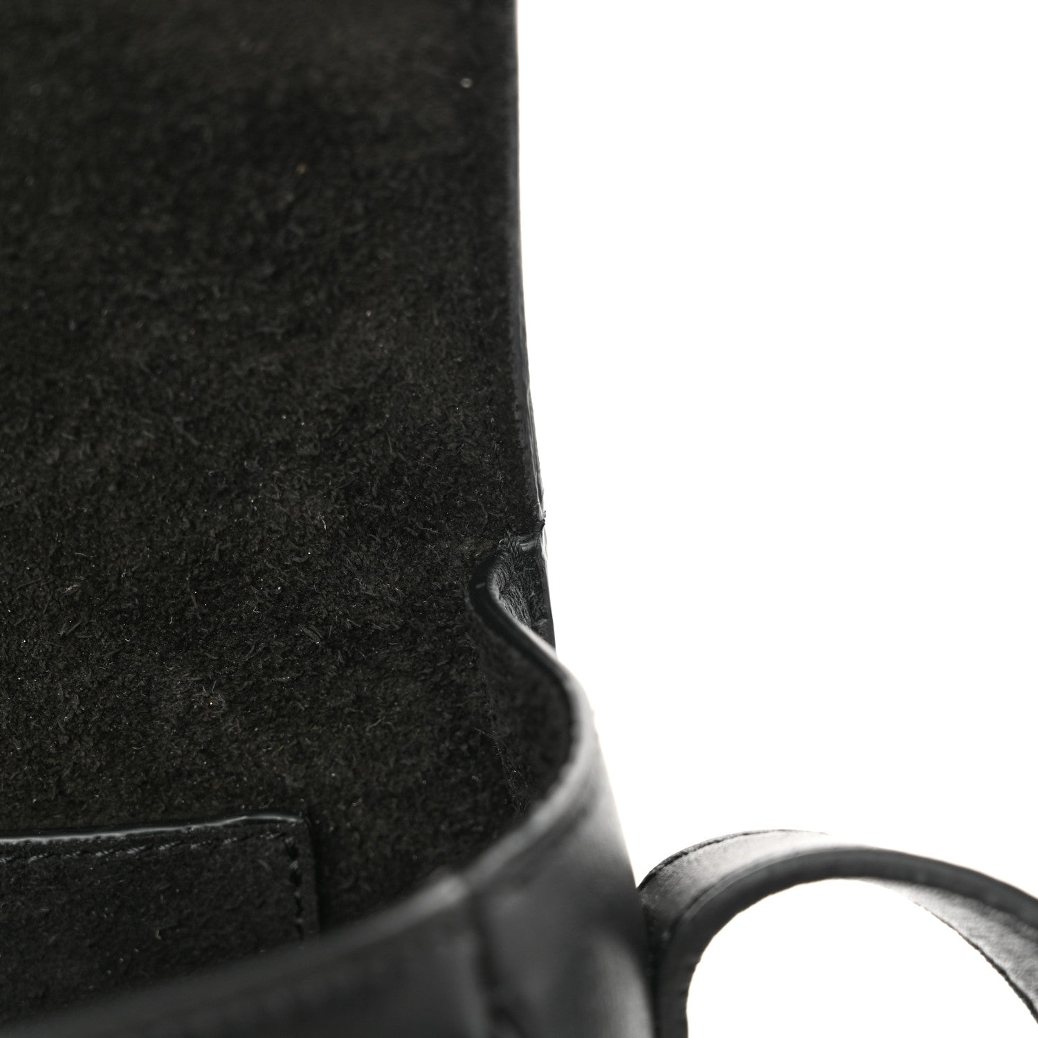 Celine Smooth Calfskin Cuir Triomphe Folco Crossbody Bag Black 13 of 14