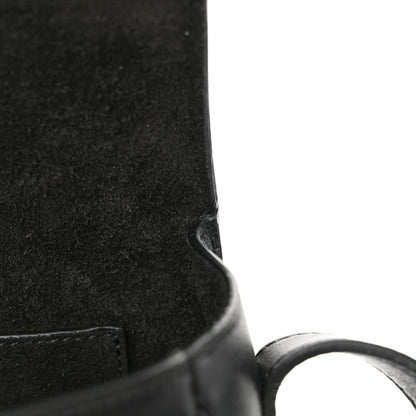 Celine Smooth Calfskin Cuir Triomphe Folco Crossbody Bag Black 13 of 14