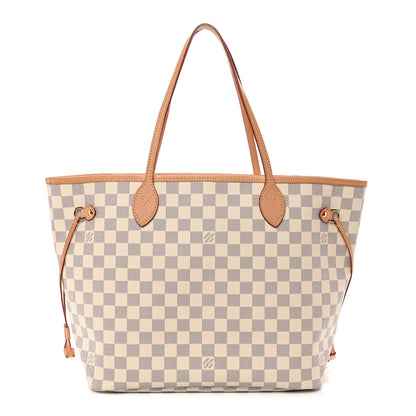 Louis Vuitton Damier Azur Neo Neverfull MM Rose Ballerine 1 of 11