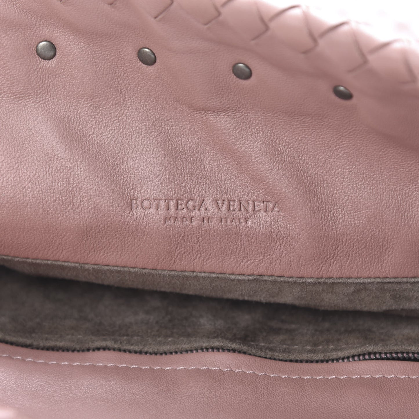 Nappa Intrecciato Medium Drawstring Tassel Tote Violet