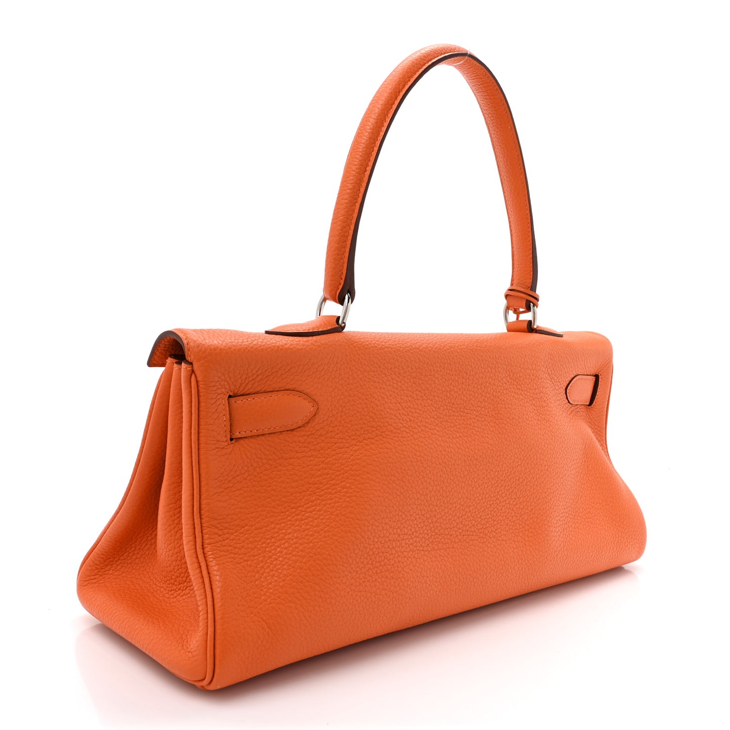 Taurillon Clemence Shoulder Kelly 42 Orange Orange