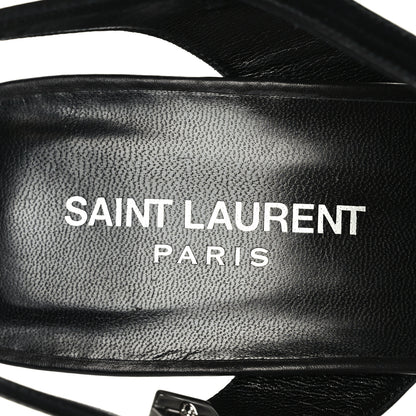Saint Laurent Calfskin Platform Sandals 40 Black 7 of 8