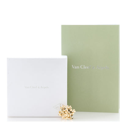 Van Cleef & Arpels 18K Yellow Gold Diamond Frivole 8 Flowers Ring 51 5.75 6 of 6