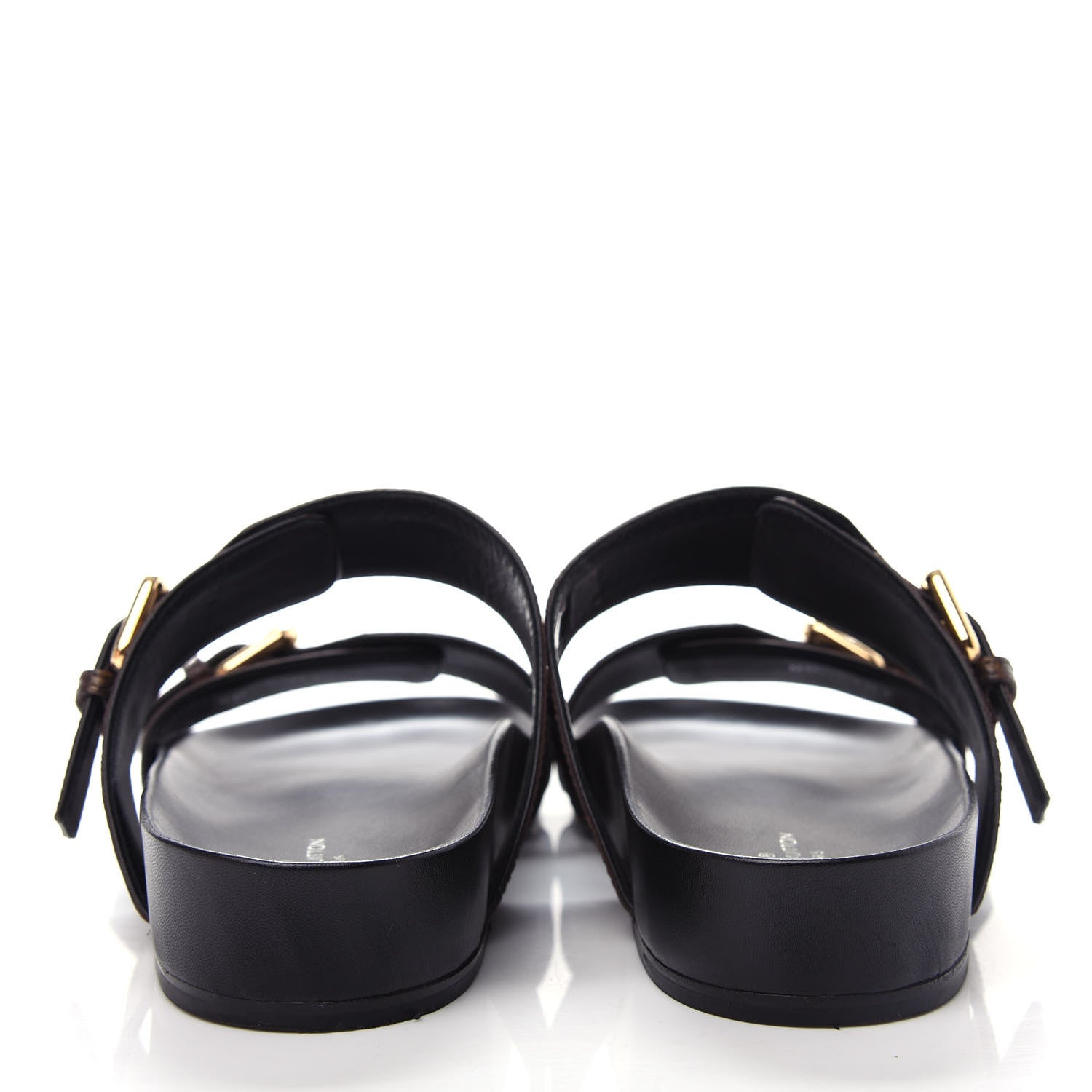 Louis Vuitton Monogram Bom Dia Mule Sandals 37 Black 7 of 11
