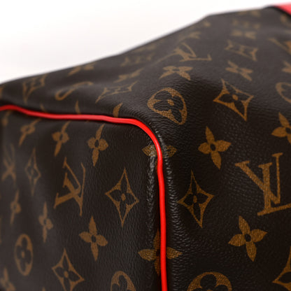 Louis Vuitton Calfskin Monogram Keepall Bandouliere 50 Coquelicot 9 of 12