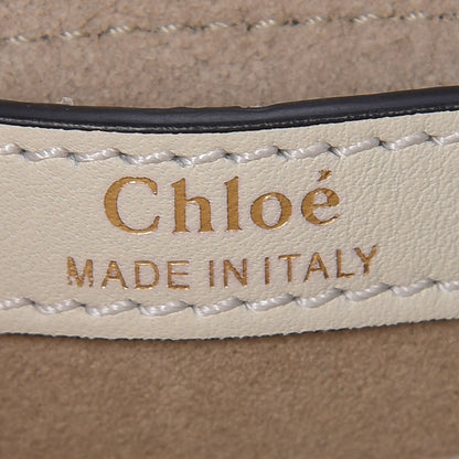 Chloe Calfskin Small Hudson Shoulder Bag Lace White 6 of 6
