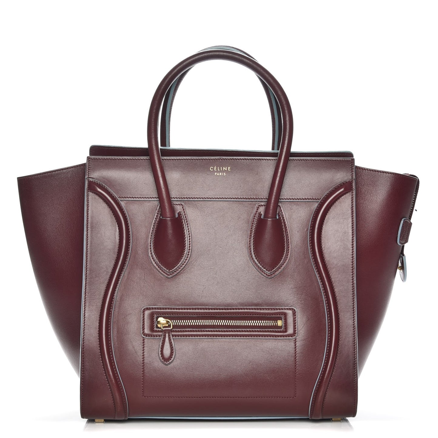 Palmelato Mini Luggage Burgundy Azur Blue