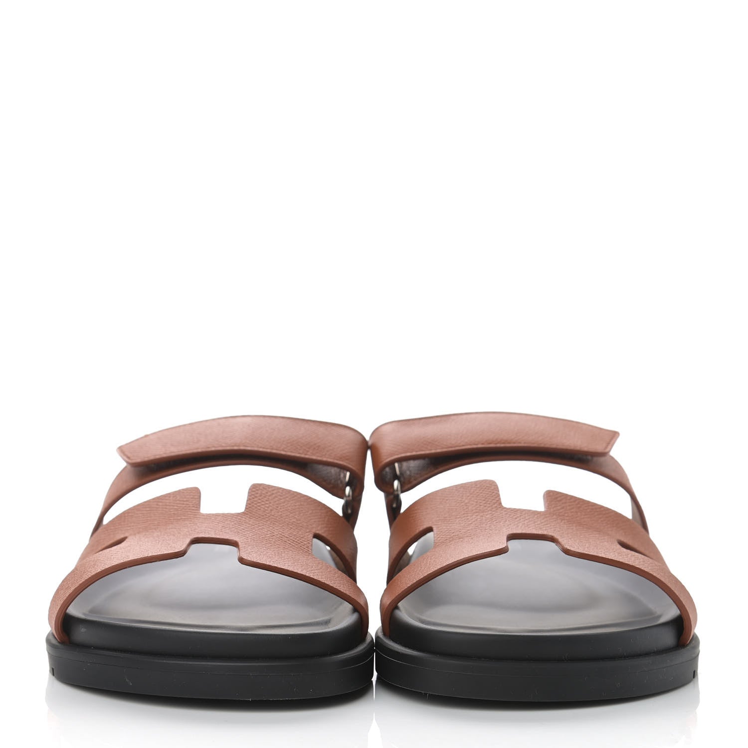Hermes Epsom Womens Chypre Sandals 39.5 Natural 2 of 12