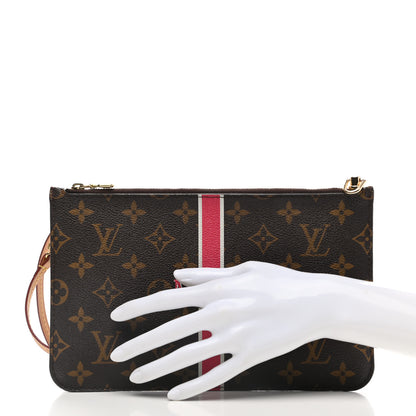 Louis Vuitton Monogram My LV Heritage Neverfull MM GM Pochette Fuchsia White 2 of 11