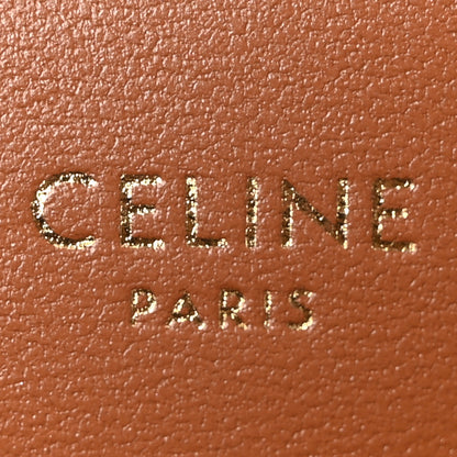 Celine Triomphe Canvas Calfskin Medium Triomphe Bag Tan 6 of 10