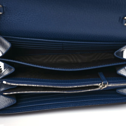 Gucci Dollar Calfskin Crystal Mini Dionysus Chain Wallet Blue Agata Black Diamond 5 of 8