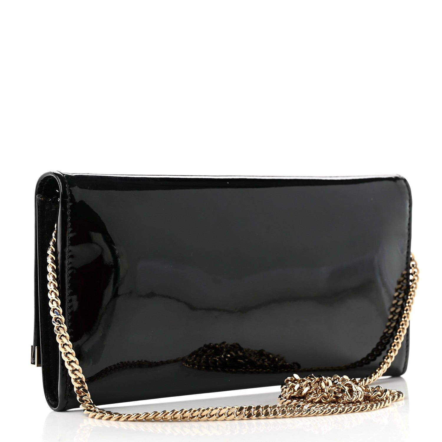 Jimmy Choo Patent Clutch Black 3 of 6