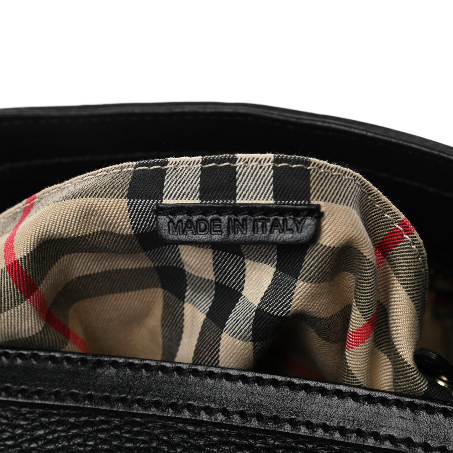Grainy Calfskin Diaper Bag Black