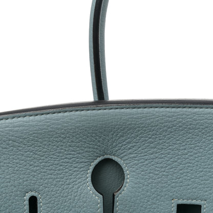Hermes Taurillon Clemence Birkin 35 Ciel 13 of 26