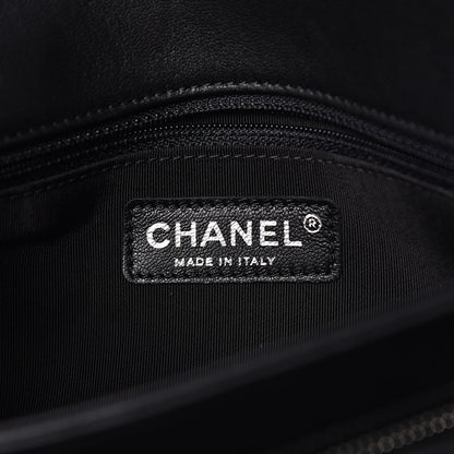 Chanel Lambskin Chevron Quilted Studded Stud Wars Flap Clutch Black 7 of 12