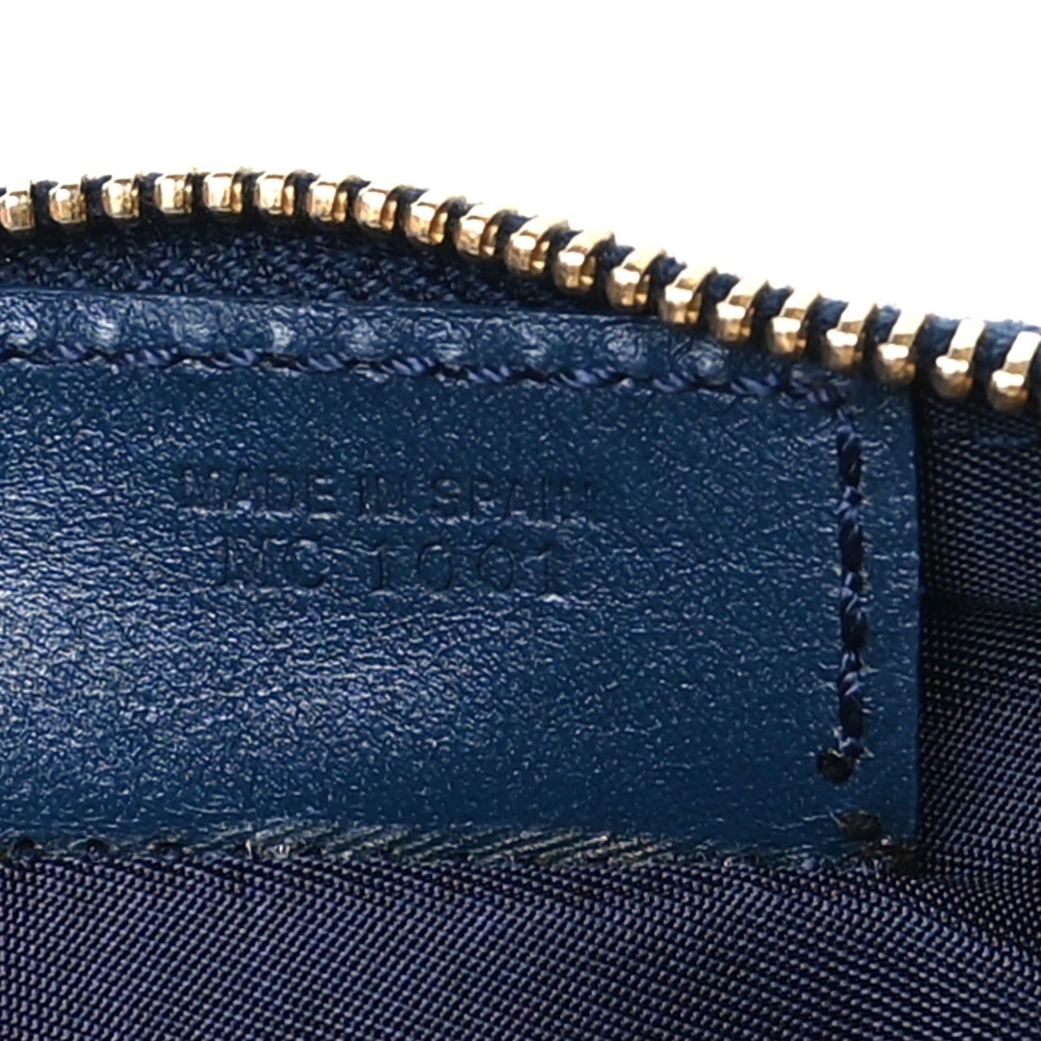 Christian Dior Monogram Mini Saddle Pochette Navy 7 of 10