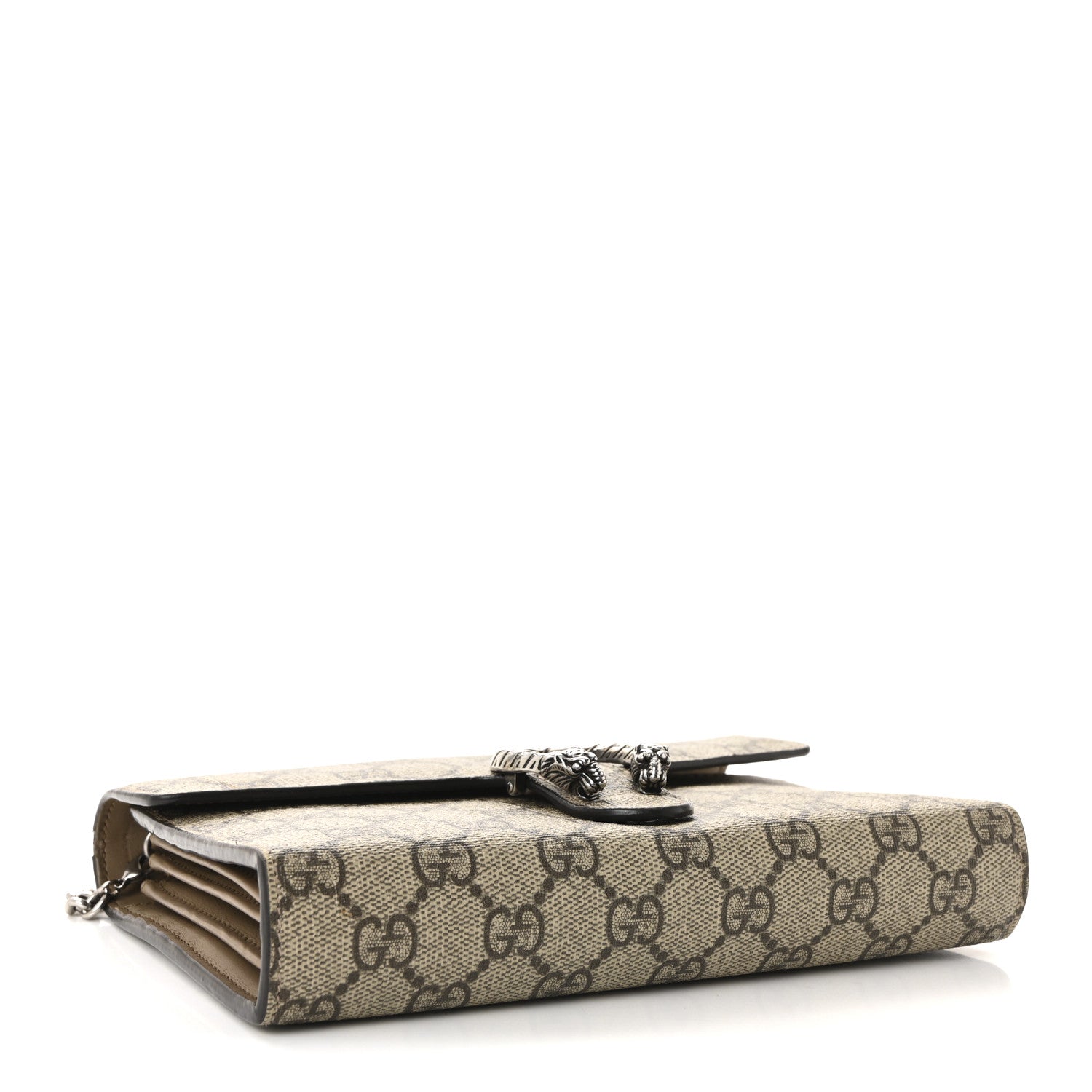 Gucci GG Supreme Monogram Mini Dionysus Chain Wallet Beige Taupe 4 of 10