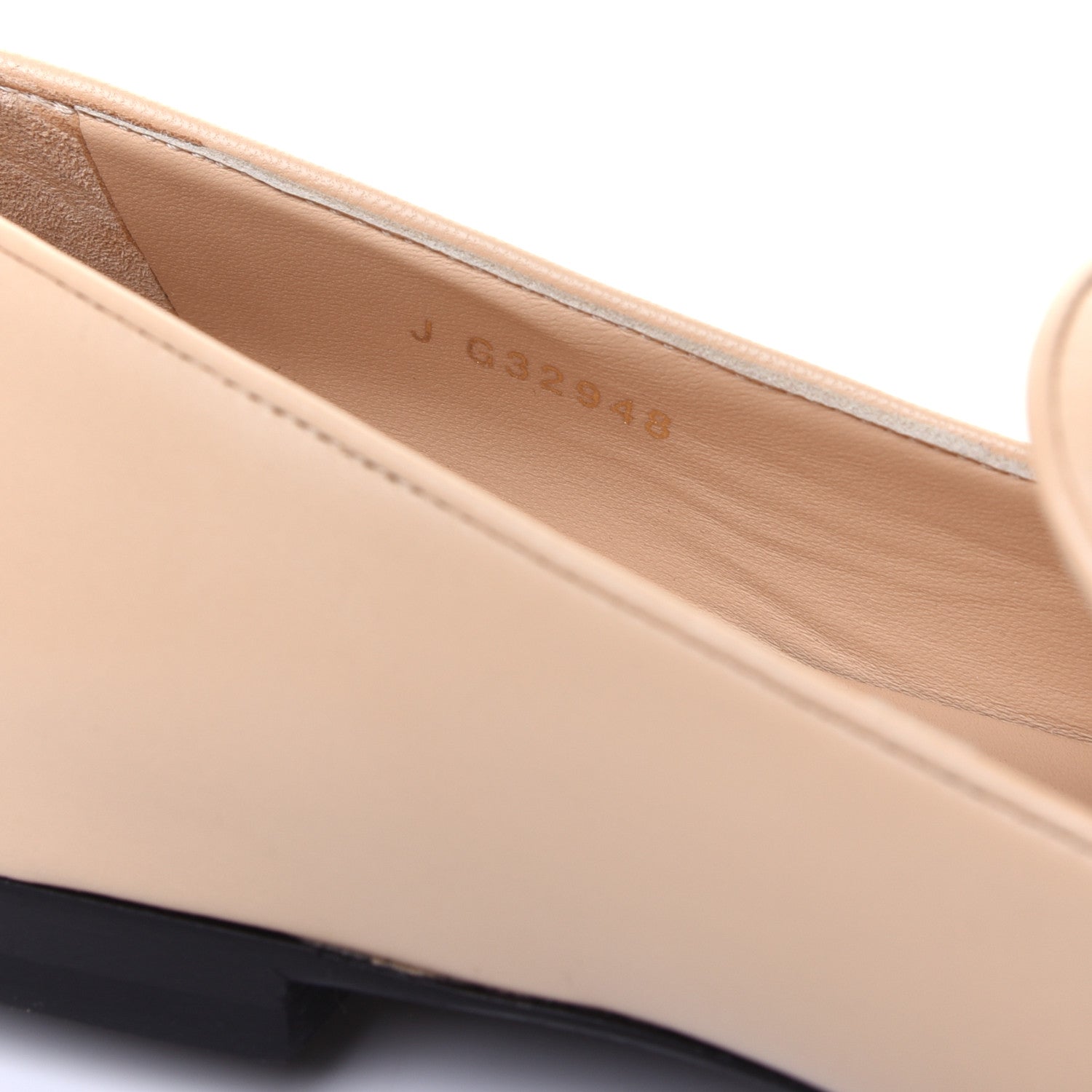 Chanel Enamel Pearl Crystal Lambskin CC Moccasin Loafers 37 Beige 9 of 12