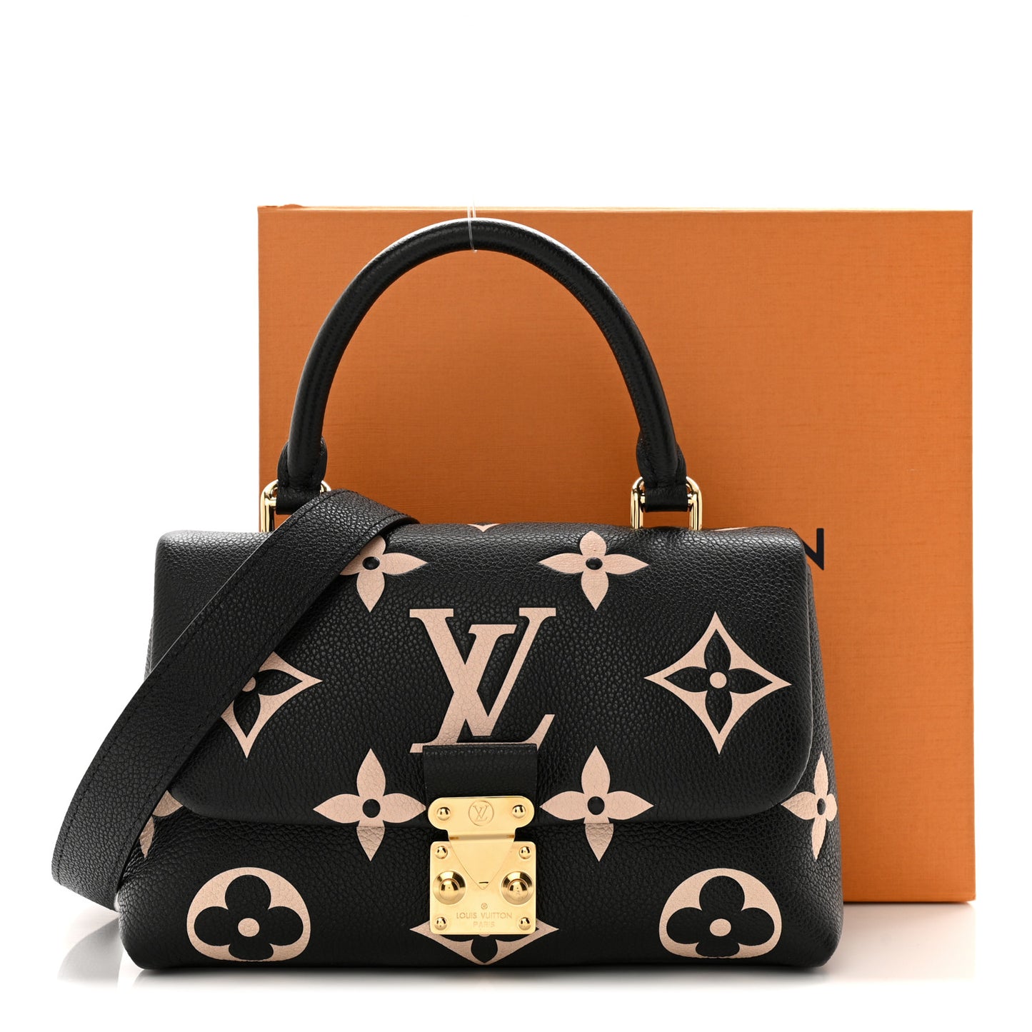 Empreinte Monogram Giant Madeleine BB Black Beige
