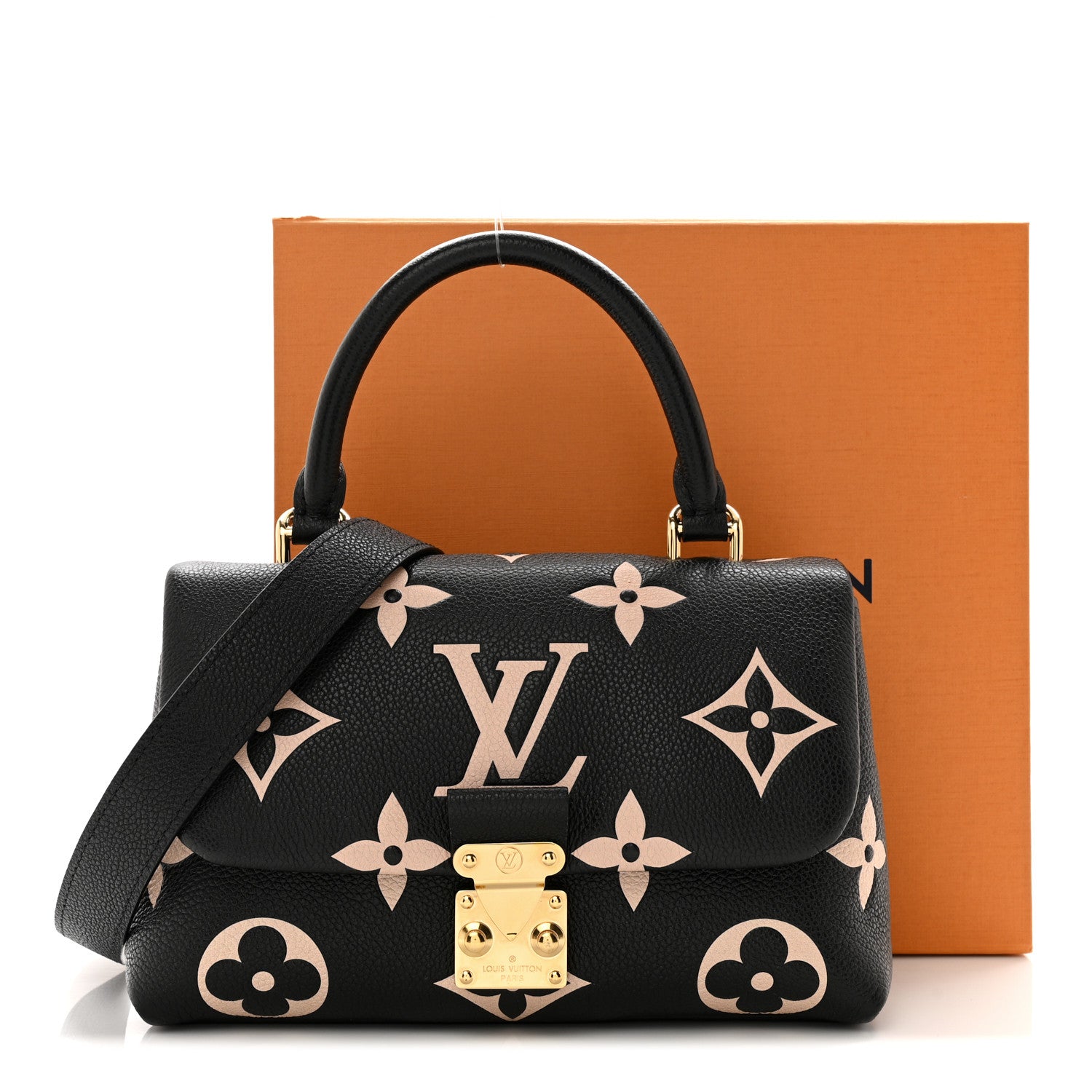 Louis Vuitton Empreinte Monogram Giant Madeleine BB Black Beige 12 of 12