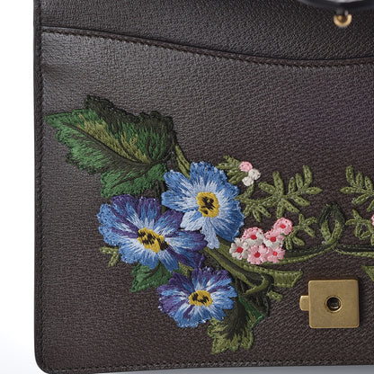 Gucci Calfskin Web Floral Embroidered Medium Dionysus Shoulder Bag New Acero 10 of 13
