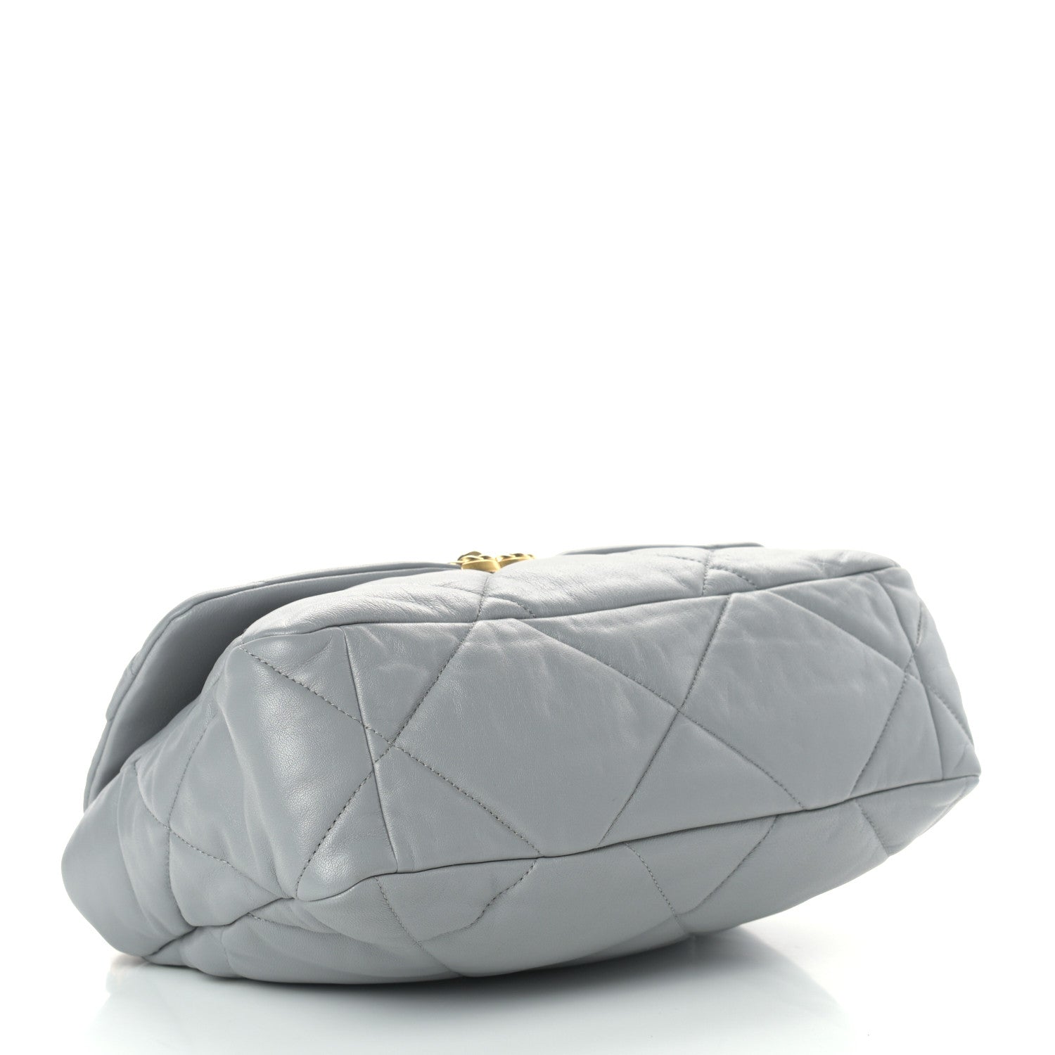 Chanel Lambskin Quilted Large Chanel 19 Flap Grey 4 of 13