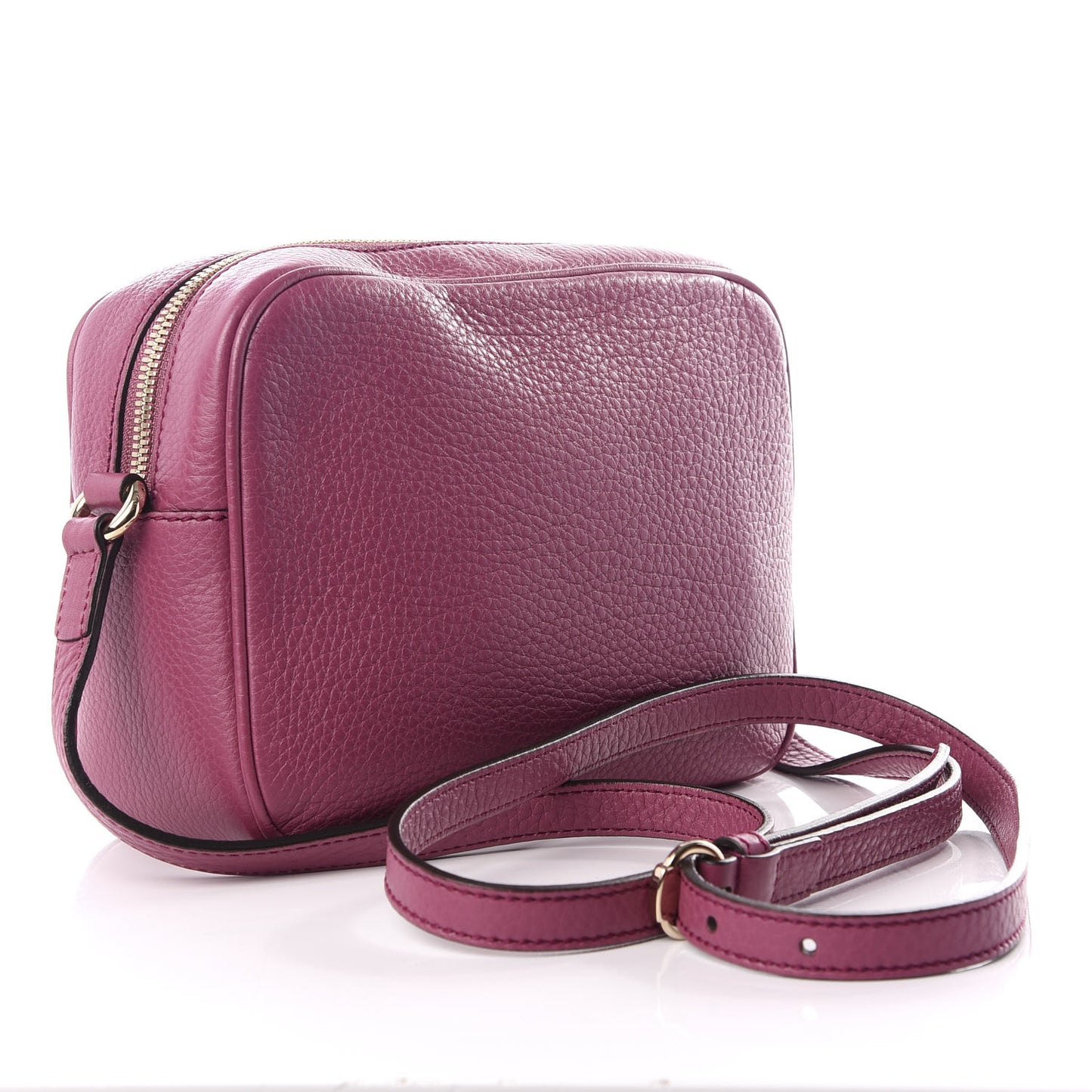 Pebbled Calfskin Small Soho Disco Bag Peonia Flower