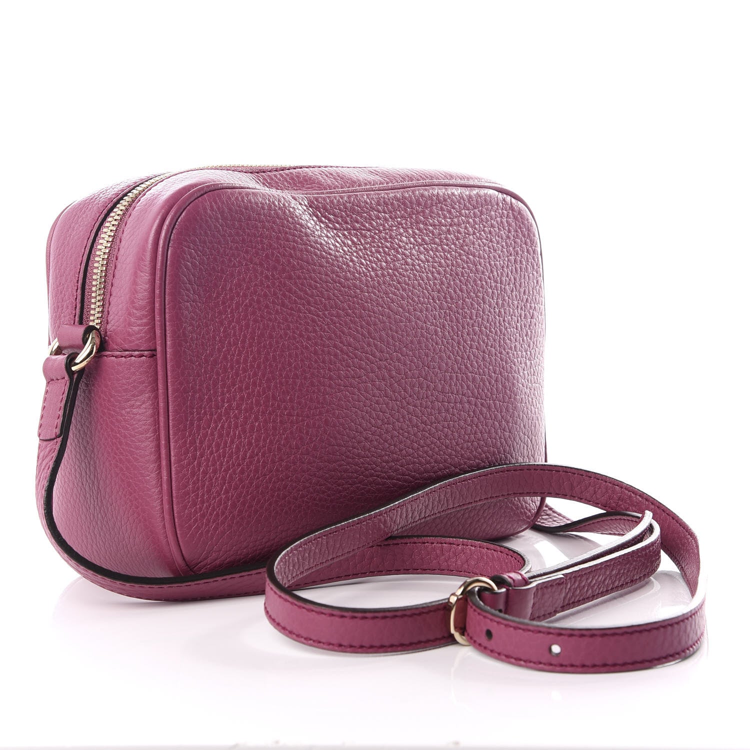 Gucci Pebbled Calfskin Small Soho Disco Bag Peonia Flower 2 of 8