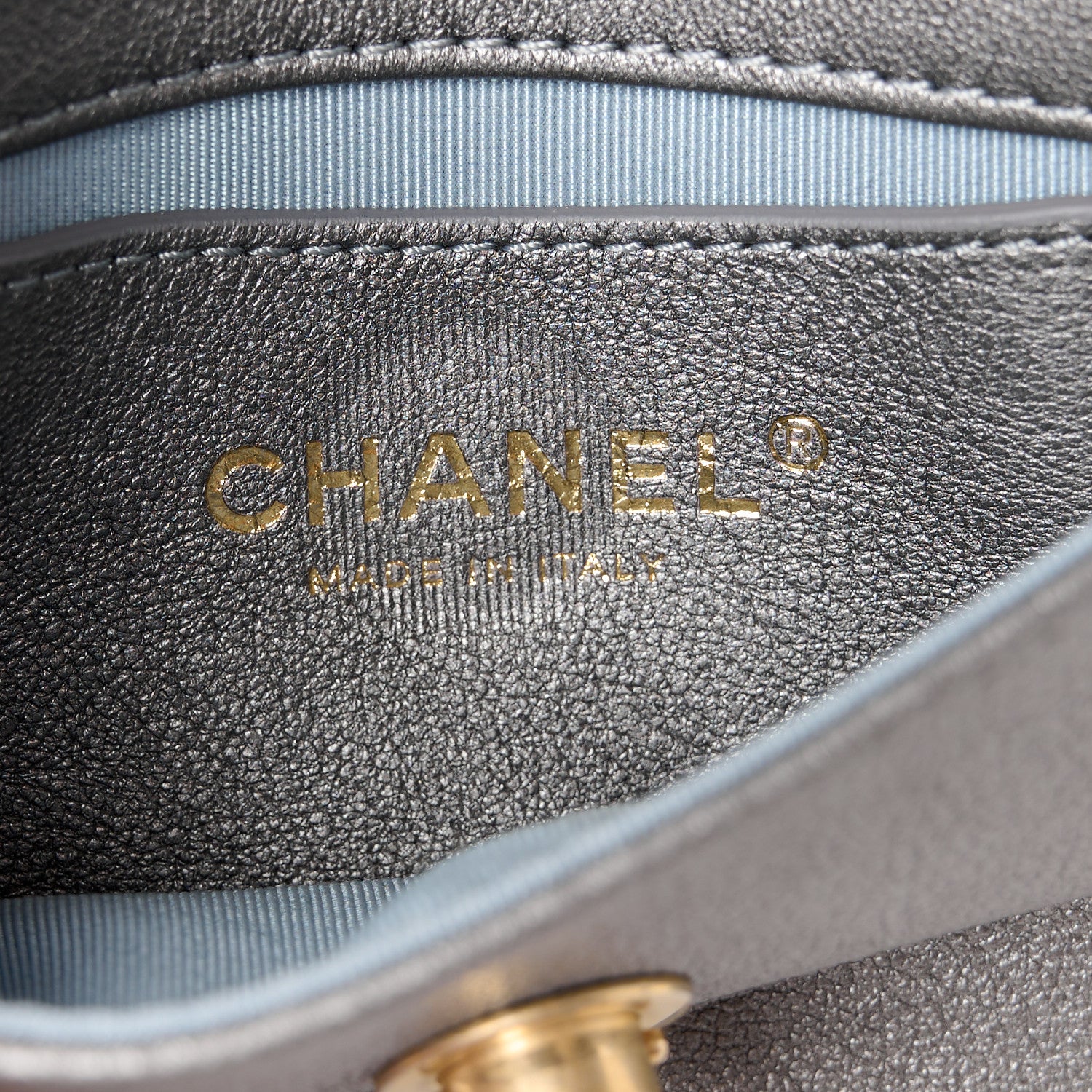 Chanel Lambskin Quilted Private Affair Camellia Flap Pale Gold Silver Dark Gold 11 of 15
