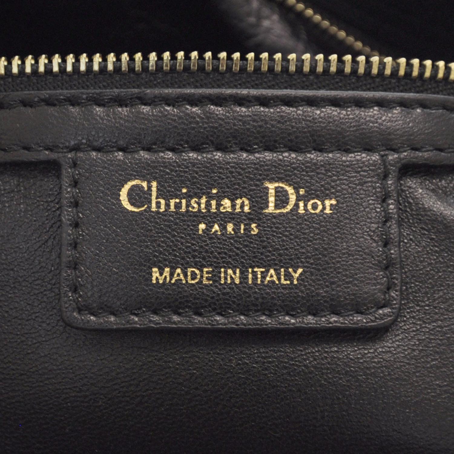Christian Dior Lambskin Libertine Medium Hobo Black 6 of 7