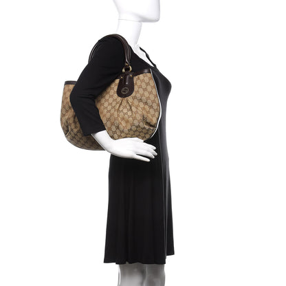 Gucci Monogram Medium Scarlett Studded Tote Dark Brown 2 of 11