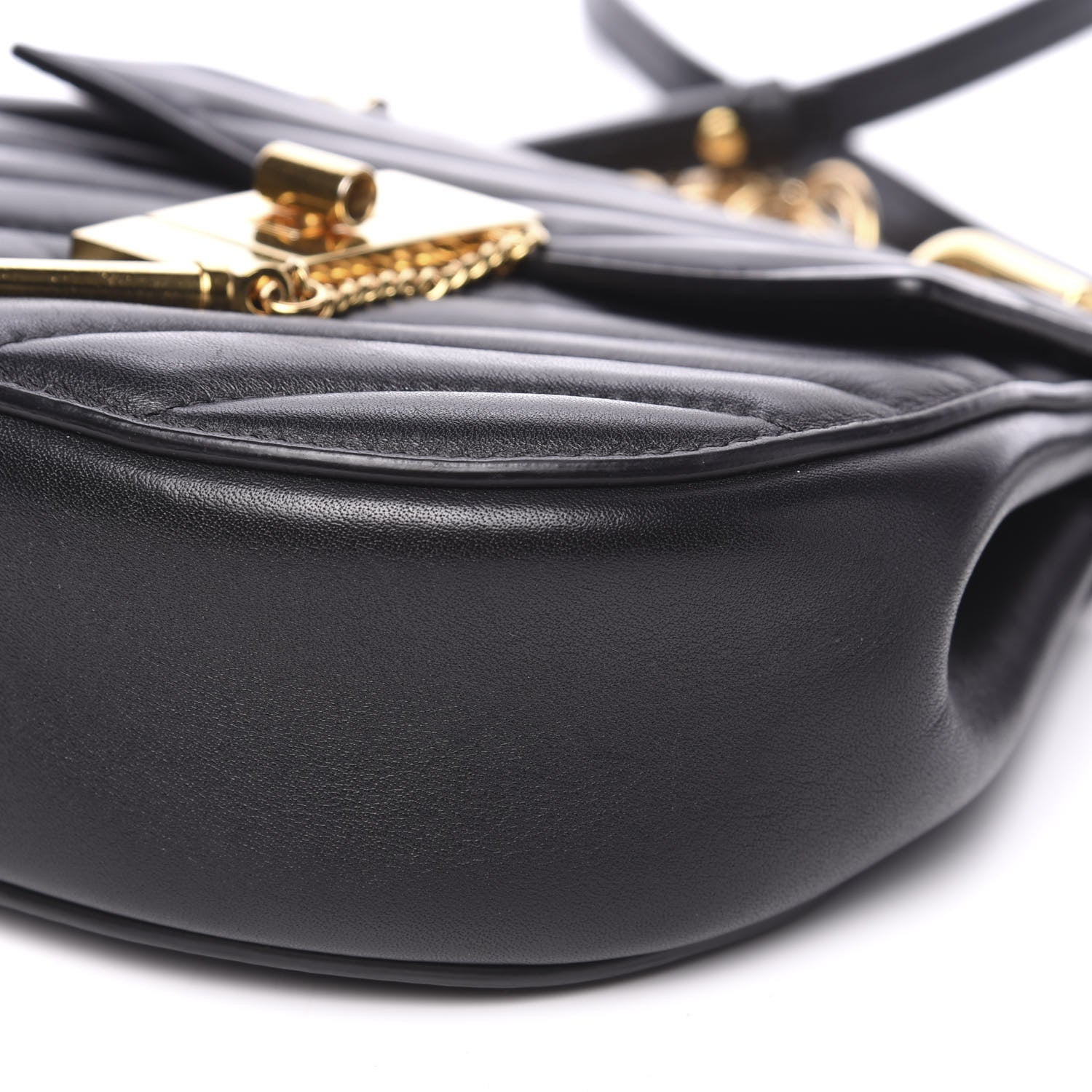 Chloe Calfskin Quilted Nano Drew Bijou Shoulder Bag Black 7 of 10