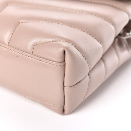 Saint Laurent Calfskin Y Quilted Monogram Toy Loulou Crossbody Bag Dark Beige 9 of 11