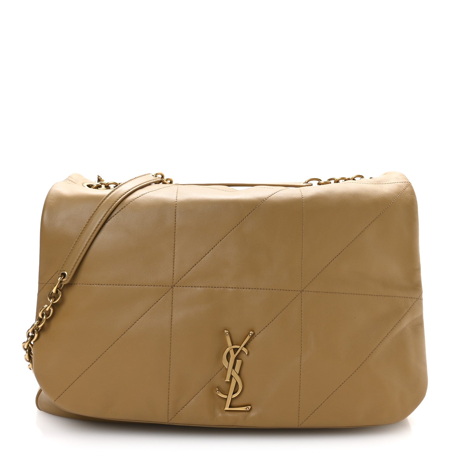 Saint Laurent Lambskin Matelasse Monogram Large Jamie 4.3 Tabac Brown 1 of 11